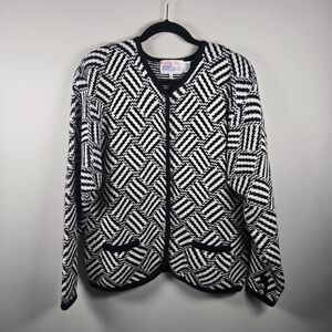 Tally Ho Monochrome Patterned Blazer